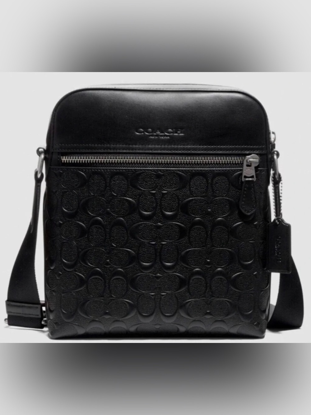 Coach 4009 Houston Flight Bag In Signature Leather Black